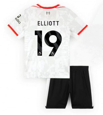 Liverpool Harvey Elliott #19 Tercera Equipación Niños 2024-25 Manga Corta (+ Pantalones cortos)